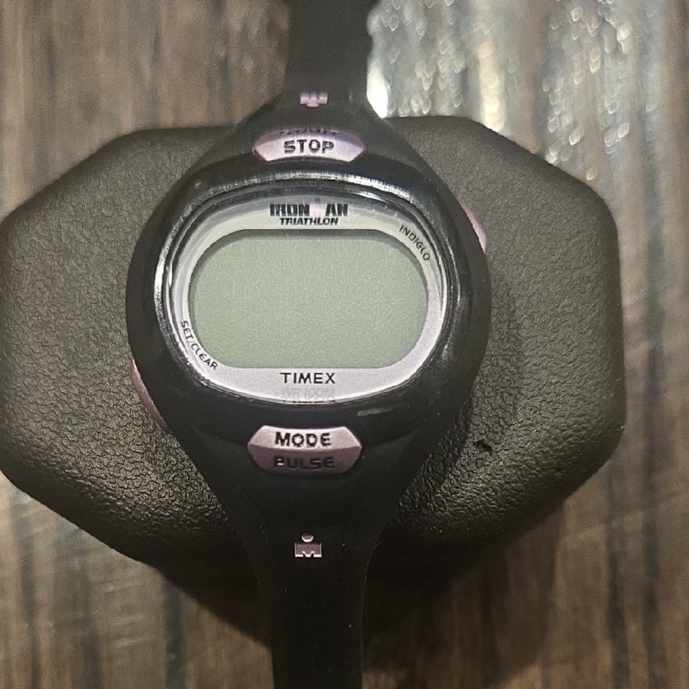 Timex Black and Purple Triathlon Watch